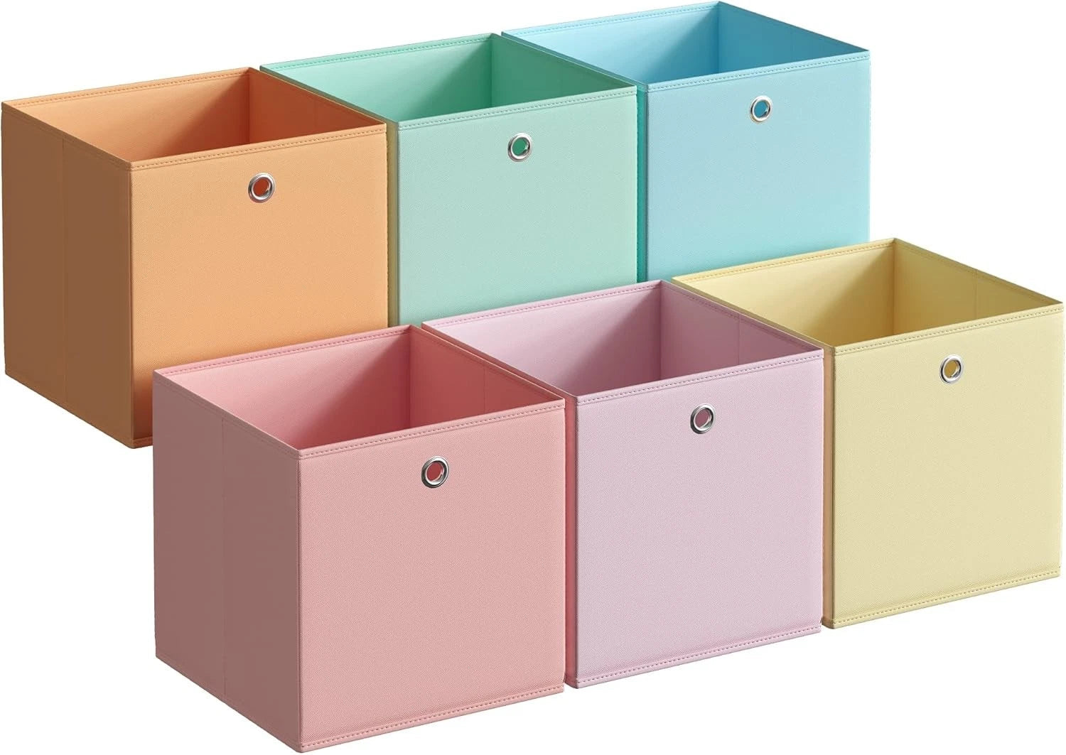 Storage cubes, set of 6 foldable storage boxes 07FC0E-D4 - KOEEK