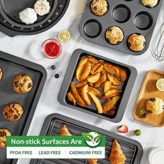 Bakeware Set, Baking Pan Set, Kitchen Nonstick Oven Pan 07FC0E-D4 - KOEEK
