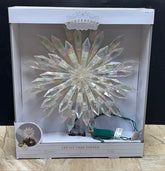 NIB - 13.5" Lighted Starburst Snowflake Tree Topper - 37 Lights - Wondershop WONDERSHOP - KOEEK