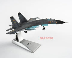 1/100 Scale Chinese PLA J-11 Fighter Aircraft Gray Painted Metal Model 07FC0E-D4 - KOEEK