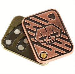1pc Metal Skull Push Slider Fidget Toy Magnetic Stress Relief EDC - 07FC0E-D4 - KOEEK