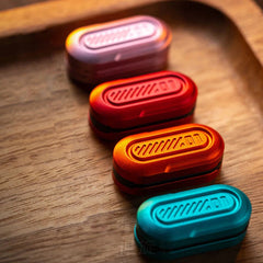 Small Fidget Slider Toy Metal Fidget Spinner Toy ADHD Tool Pocket Office EDC Toy 07FC0E-D4 - KOEEK