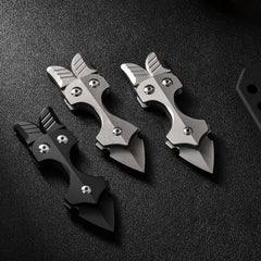 Titanium Alloy Multi-tool Toys EDC Pry Bar With Sheath Outdoor Camping Gear Gift 07FC0E-D4 - KOEEK