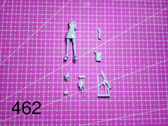 1:35 resin figure model kit Science fiction girl shooter Unassembled Unpainted 07FC0E-D4 - KOEEK