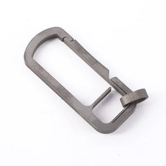 Outdoor EDC Titanium CNC Key Chain Carabiner Portable Spring Belt Clip Keychain 07FC0E-D4 - KOEEK