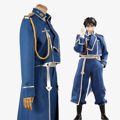 Fullmetal Alchemist Roy Mustang Cosplay Costume Army Uniform Anime Suit 07FC0E-D4 - KOEEK