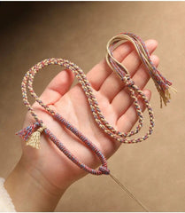 Tibetan Style Handmade Braided Cotton Necklace Cord Pendant String Women 07FC0E-D4 - KOEEK