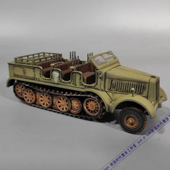 Hand Made 1/72 Scale WWII German SD.KFZ.8 Half Track Vehicle Desert Color Model 07FC0E-D4 - KOEEK