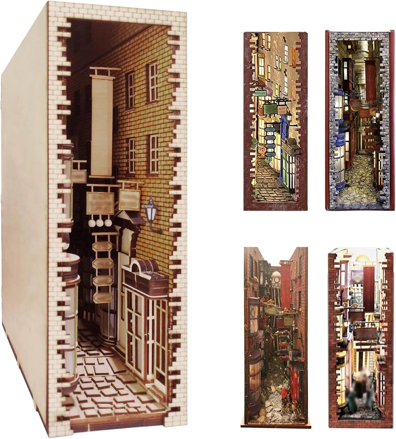 Adult LED Bookcase Kit - Adult Decorative Bookcase-3D Wooden Puzzle 07FC0E-D4 - KOEEK