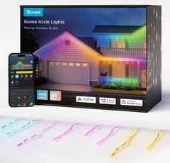 Govee 33ft Icicle Lights, Smart RGBIC Christmas Lights 400 LEDs Music Sync GOVEE - KOEEK