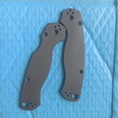 1 Pair Titanium Alloy Knife Handle Scales for Spyderco C81 Para 2 Folding Knives 07FC0E-D4 - KOEEK