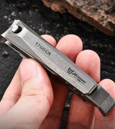 EDC Titanium Alloy Portable Multi Tools Nail Clippers Opener Hang Buckle File 07FC0E-D4 - KOEEK