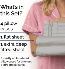Sheet Set - 6 Piece Breathable Cooling Sheet Set - Hotel Luxury Sheet Set 07FC0E-D4 - KOEEK