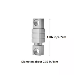 Titanium Alloy Quick Release Swivel Keychain EDC Tool Buckle with Double Keyring 07FC0E-D4 - KOEEK