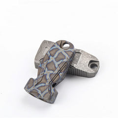 Titanium Alloy Twin Tubes Safety Whistle SOS High Frequency outdoor Survival EDC 07FC0E-D4 - KOEEK