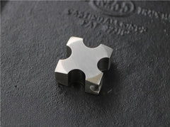 Titanium Alloy Cross Shape Knife Lanyard Bead Paracord Necklace Pendant EDC DIY 07FC0E-D4 - KOEEK