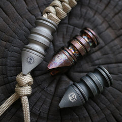 EDC Titanium Multi Tool Bottle Opener Paracord Pendant Knife Bead Wrench Outdoor 07FC0E-D4 - KOEEK