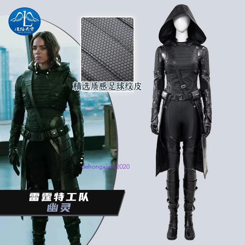 Thunderbolts Ghost John Morley Costume Women Jumpsuits Vest Prop Outfit Cosplay 07FC0E-D4 - KOEEK