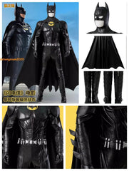 The Flash Movie Keaton Batman Cosplay Costume Outfits Jumpsuit Cloak Halloween 07FC0E-D4 - KOEEK