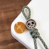 Titanium PEI Knife Lanyard Bead Paracord Pendant EDC Charm Bracelet Skull Beads 07FC0E-D4 - KOEEK