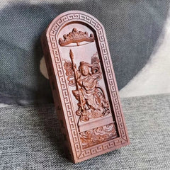 Lightning Strike Jujube Wood Token Embossed Zhongtan Marshal Nezha Token Nezha 07FC0E-D4 - KOEEK