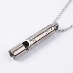 EDC TC4 Titanium Keychain Outdoor Safety Whistle Camping Travel Survival Tool EDC - KOEEK