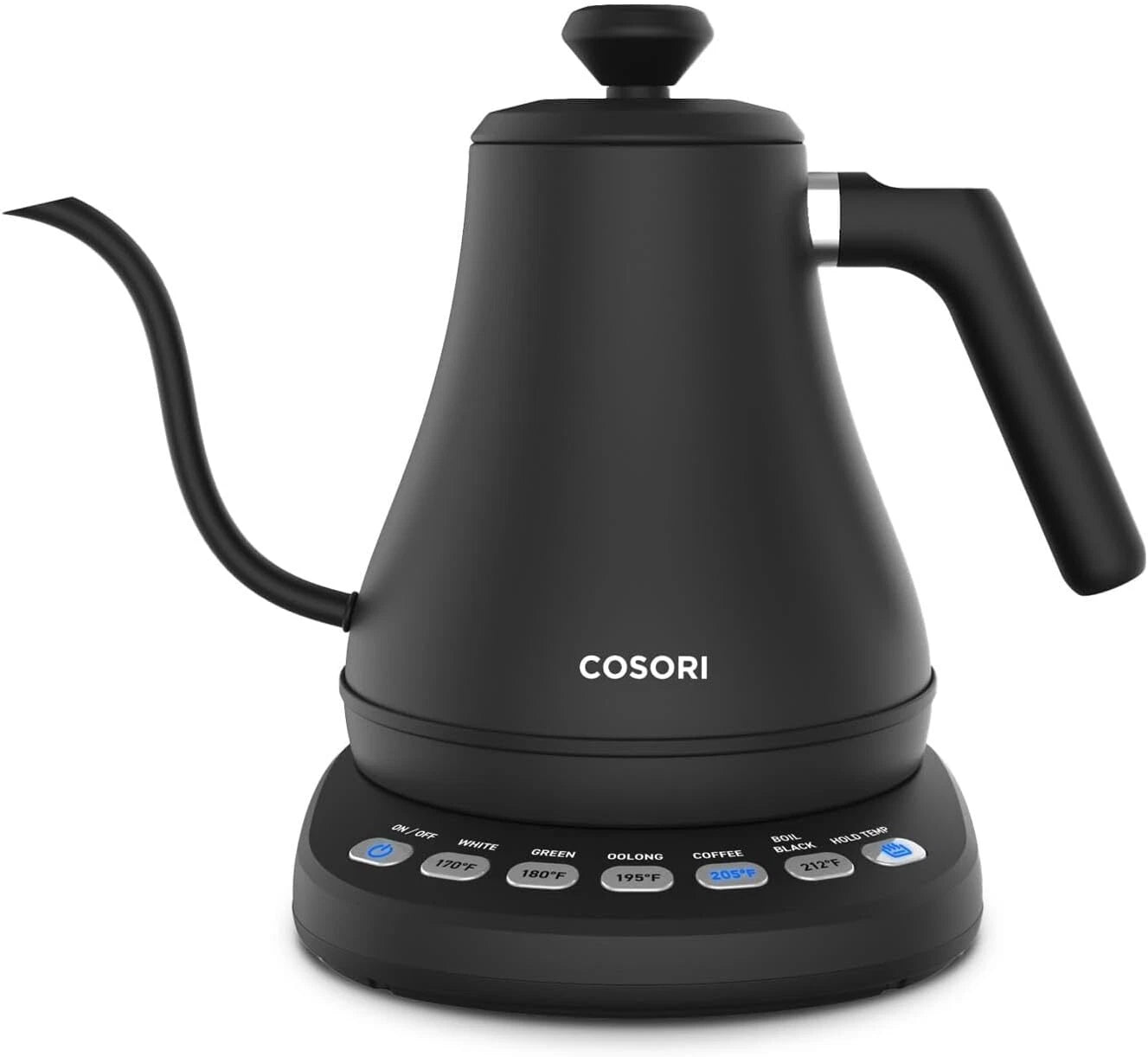 Gooseneck kettle, coffee and tea, stainless steel inner lid 07FC0E-D4 - KOEEK