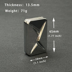 Trackless Fidget Slider Metal EDC Push Card Stress Relief ADHD Office Toys Gifts 07FC0E-D4 - KOEEK