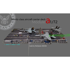 1/72 Nimitz Aircraft Carrier Deck Model Helipad A4 Module Model 07FC0E-D4 - KOEEK