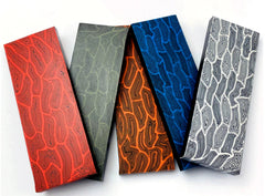 2pcs G10 Knife Handle Material Blanks Scales Composite Damascus Pattern DIY EDC 07FC0E-D4 - KOEEK
