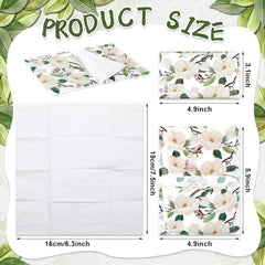 50 packs of travel-size disposable pocket tissues, 500 sheets, three layers 07FC0E-D4 - KOEEK