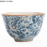 60ml Blue White Porcelain Wanhua Cup Kungfu Tea Tasting Cup Teaware Master's Cup 07FC0E-D4 - KOEEK