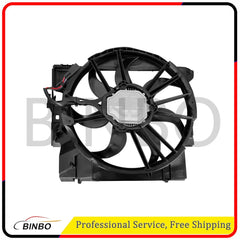 Radiator Cooling Fan Assembly 600W Fits BMW 135i 335i X1 Z4 2007-16 17427545366 07FC0E-D4 - KOEEK