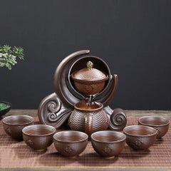 Lazy Man Tea Set Ceramic Teapot Semi Automatic Tea Making Kung Fu Tea Ceremony 07FC0E-D4 - KOEEK