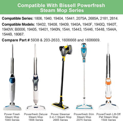 Steam Mop Pad, Steam Mop Deluxe Edition Pet Lift-Up Extended Length 07FC0E-D4 - KOEEK