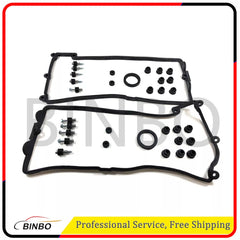 Valve Cover Gasket Kit L+R for BMW E70 X5 4.8i xDrive48i 11127513194 11127513195 07FC0E-D4 - KOEEK