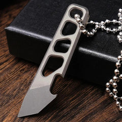 Mini Titanium Pry Bar Crowbar Bottle Opener Portable Keychain EDC Multi Tools 07FC0E-D4 - KOEEK