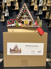 !! 2024 World Market Laser Cut Wood Mid Century A Frame House LED Light Up! WORLD MARKET - KOEEK