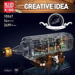 new Mould King 10067 Dutchman Sailboat Ship Drifting Bottle Building Block Toy Decor MOULD KING - KOEEK