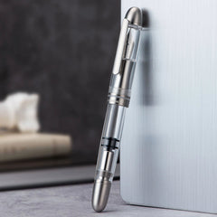 Titanium & Acrylic Writing Pen Asvine P36 Piston Fountain Pen Bock/ Asvine Nib 07FC0E-D4 - KOEEK