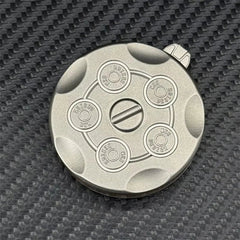 Press Dice Fidget Toy Exquisite Stainless Steel EDC Fidget Coin Fun Ratchet Coin 07FC0E-D4 - KOEEK