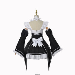 Re Zero Rem Ram Anime Women Outfit Hallowmas Party Cosplay Costume Dress Suit 07FC0E-D4 - KOEEK