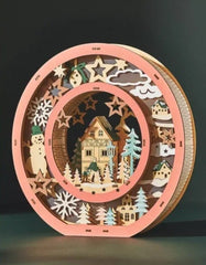 Anthropologie Wonderland Scene Monogram Light-Up Winter Decoration Letter O ANTHROPOLOGIE - KOEEK