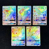 5Pcs Pokemon Chinese Sun&Moon CSMYC 001- 005 Eevee Gx Rainbow Umbreon Espeon 07FC0E-D4 - KOEEK