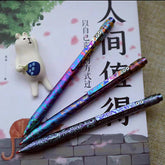 Titanium Alloy Ball Pen Working Office Pen EDC Ballpoint Signature Gel Tool Pen 07FC0E-D4 - KOEEK