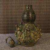 Brass Gourd Figurine Eight Immortals Design Feng Shui Home Entryway Decor 07FC0E-D4 - KOEEK