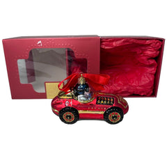 Lenox 2001 Blown Glass Antique Toys Race Car 5.5” Made In Poland NWD LENOX - KOEEK