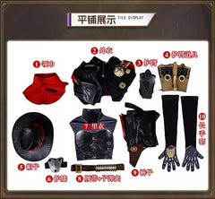Honkai: Star Rail Galaxy Ranger Boothill Men Cosplay Costume Coat Pants Hat Set 07FC0E-D4 - KOEEK