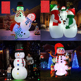 6ft / 8ft Christmas Inflatable Snowman LED Lighted Blow-up Yard Lawn Decoration 07FC0E-D4 - KOEEK