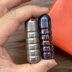 PEI Titanium Pocket Waterproof Pill Case Holder Organizer Box Container Keychain 07FC0E-D4 - KOEEK
